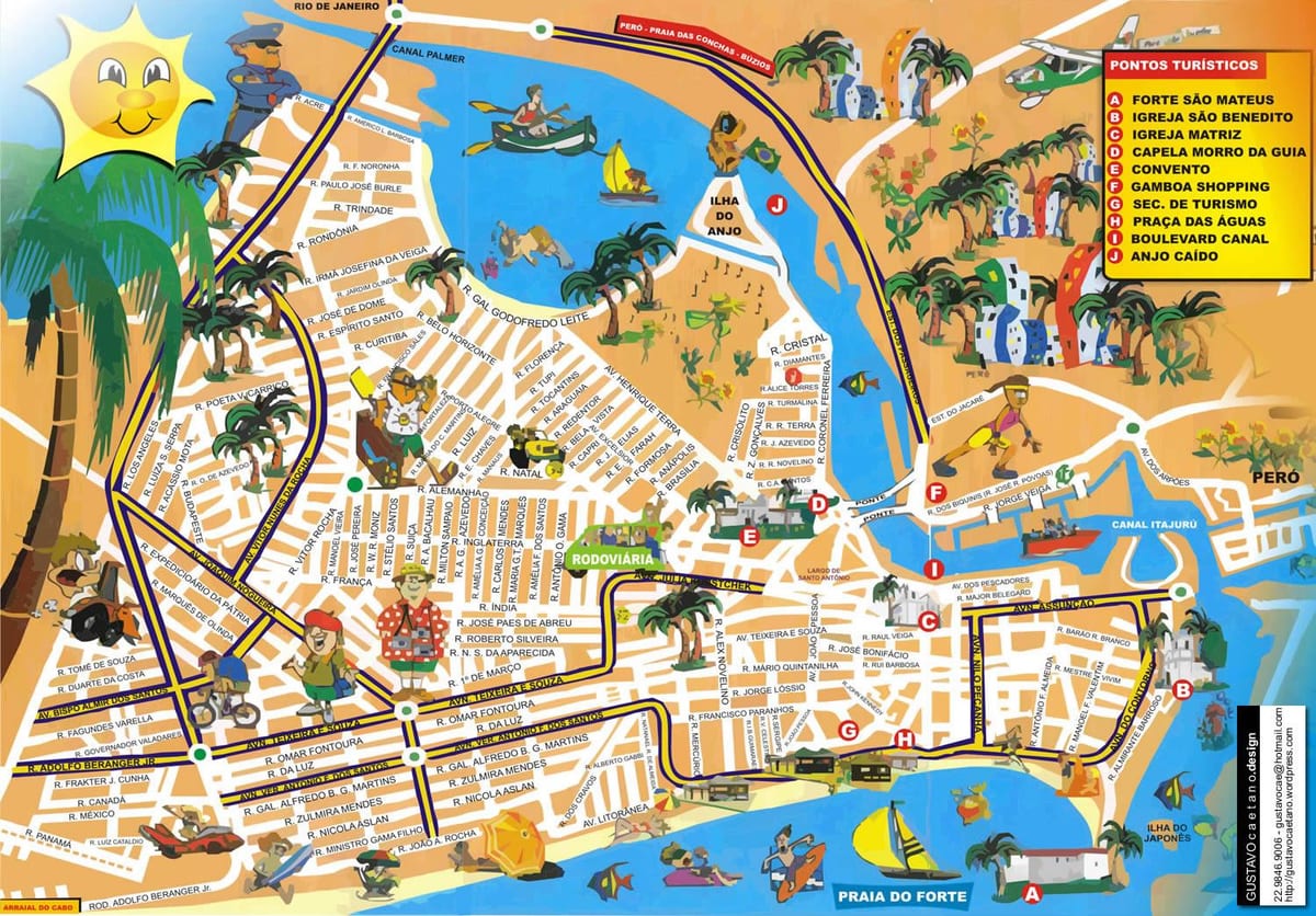 kaart van Rio de Janeiro cruise hawe