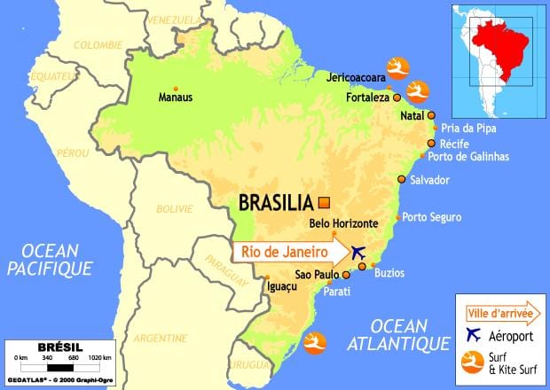 waar is Rio op die kaart