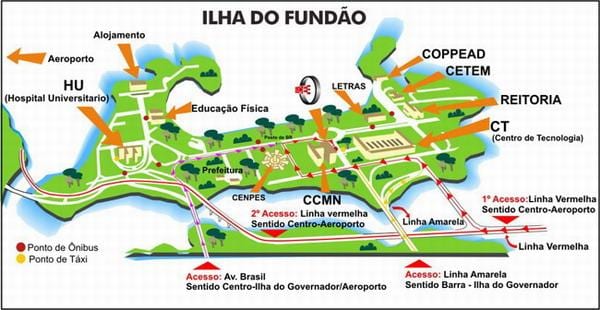 Rio de Janeiro skool kaart