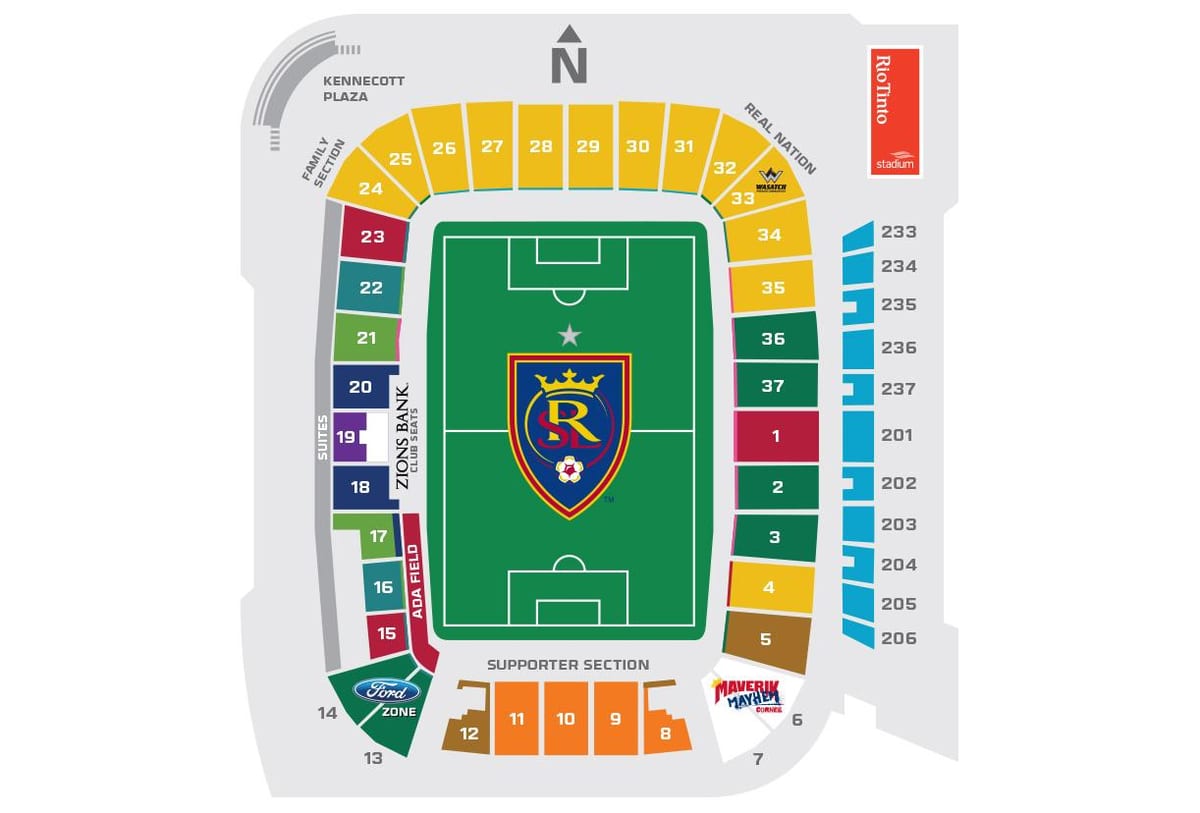 sitplek kaart van Rio tinto 